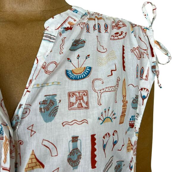 Anthropologie x Danielle Kroll Sleeveless Button Down Size XS - Picture 4 of 12